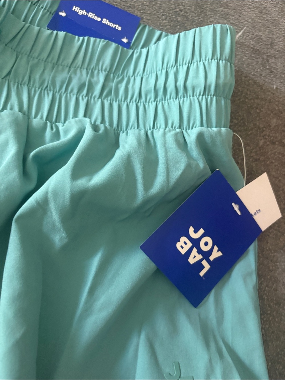 JoyLab High-Waist Athletic Shorts in Teal - Picture 2 of 2